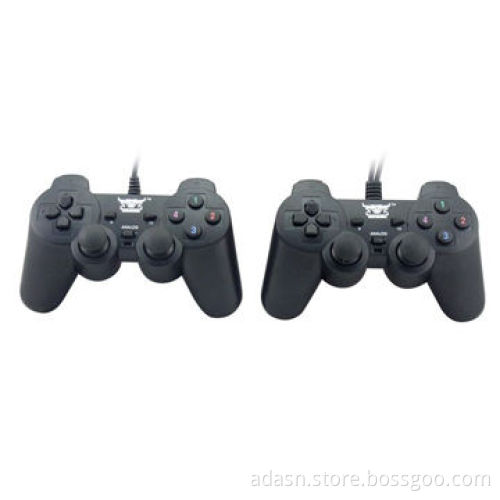 Wired PC USB Twin Joystick with Double Vibration, Various Color, Factory Cheap Price